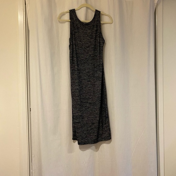 Boatneck Gray Dress - Picture 3 of 7